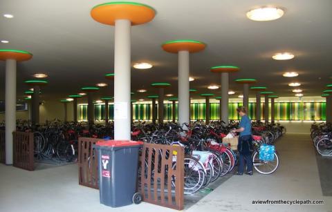 Cycle parking at Assen station in the Netherlands