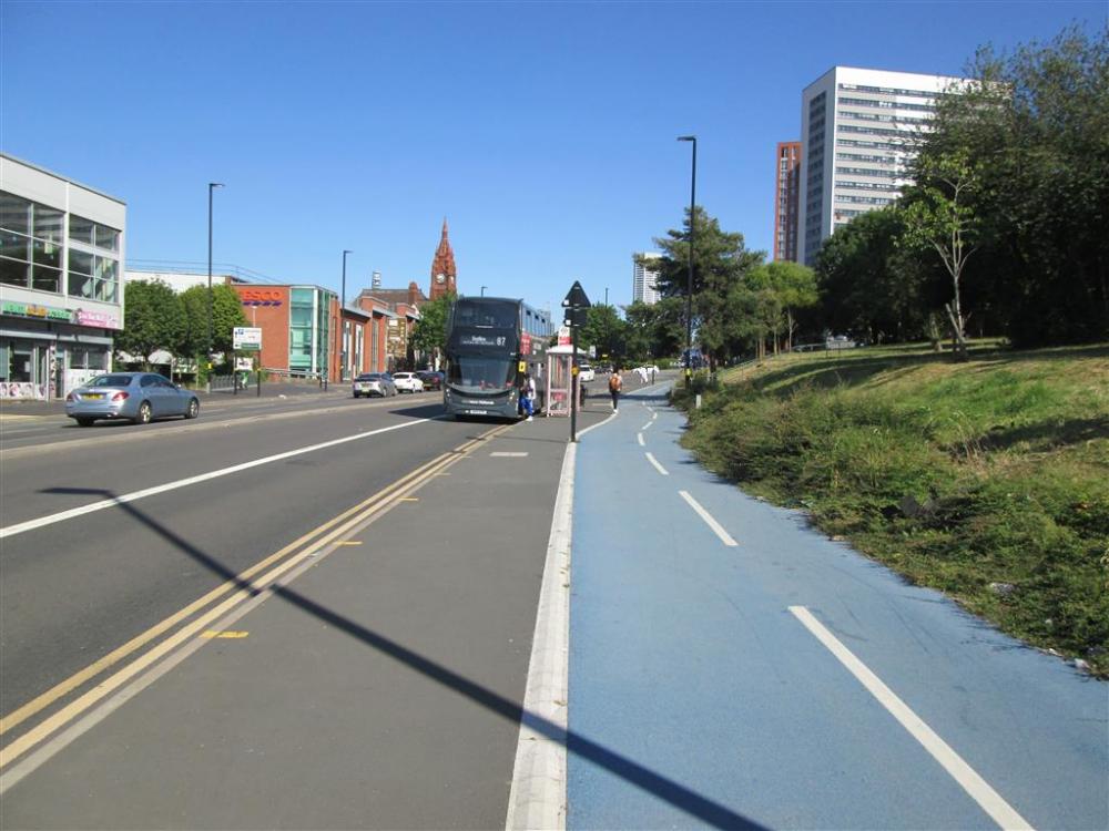 Bus Stop next to Dudley Road Cycleway