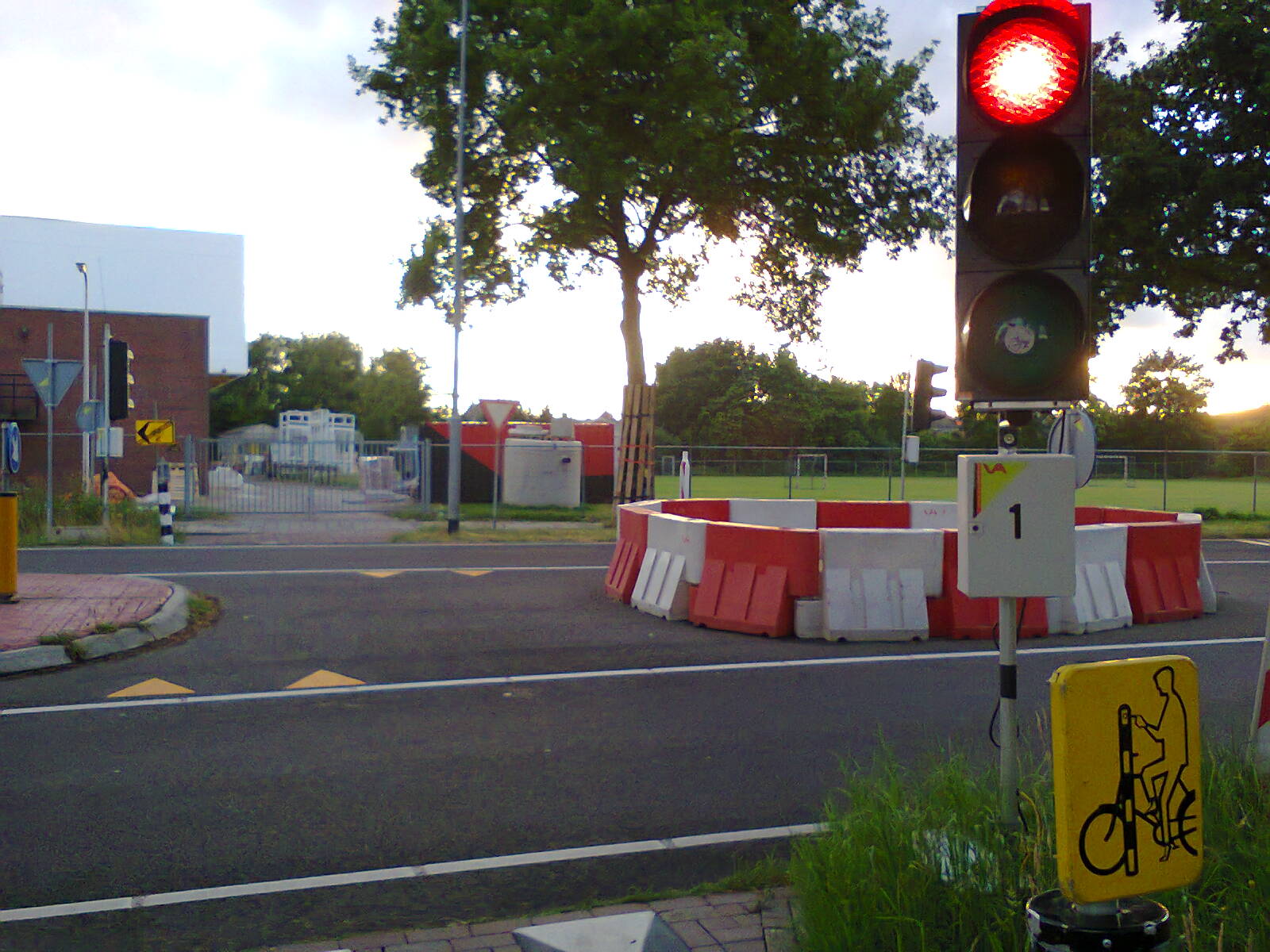 Temporary cycle crossing
