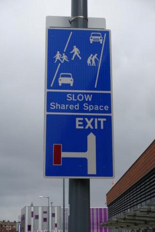 Shared Space sign