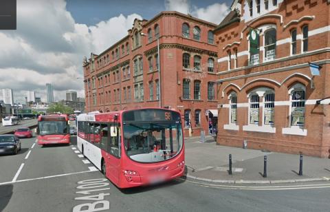 Digbeth High Street next to the Custard Factory