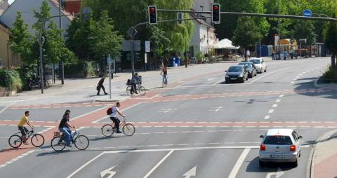 A junction in Erlangen