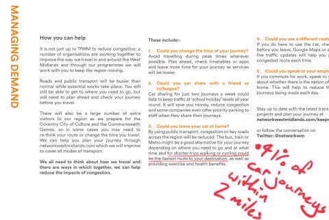 What can you do to tackle congestion