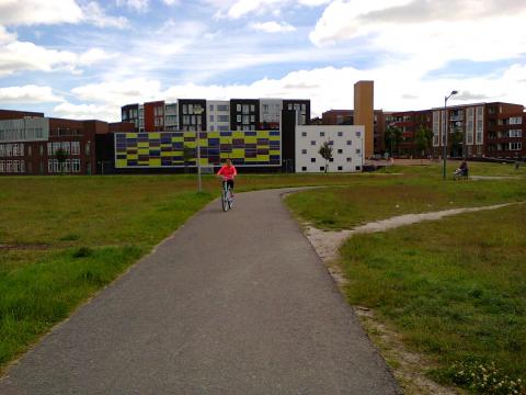 Temporary cycle path