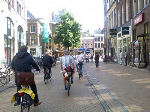 Dutch People Traveling Around a City