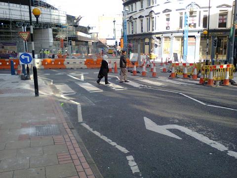 NCN5 Station Street closed