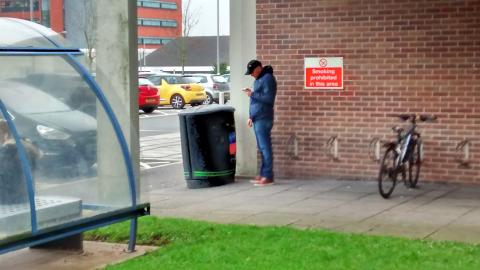 Official cycle parking at the QE Women's Hospital
