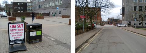Shared Space fail at Birmingham University