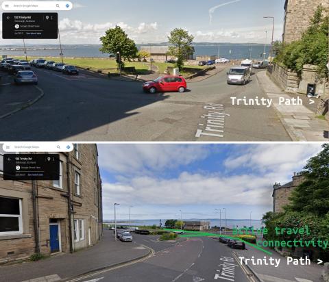 Improvements to the Trinity Path - Trinity Road Junction in Edinburgh