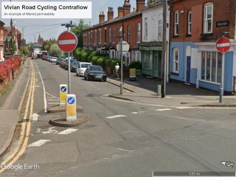 Vivian Road Filtered Permeability - Google Earth © 2025 Google Vivian Road filtered permeability