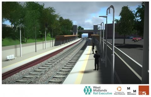 CGI created of the proposed Kings Heath station