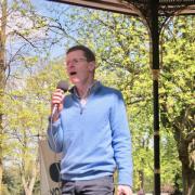 Andy Street Addresses The Big Bike Picnic for the Mayoral Elections in 2017