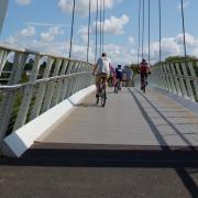 Diglis Bridge and the Malvern Hills