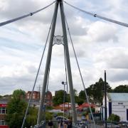 Old shared use bridge in Worcester