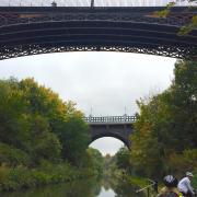 Galton bridge from below