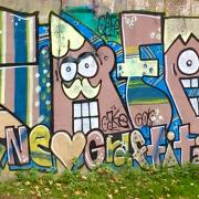 Graffiti along the Birmingham main line canal