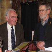 Howard Boyd receiving an award