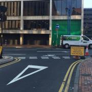 Exit of Hinckley Street in November 2015