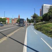 Bus Stop next to Dudley Road Cycleway