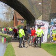 Rea Valley ride pause on the canal