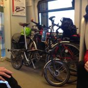 bikes on a train
