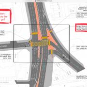 Plans for proposed bus gate at Bath Row