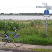 German signpost for cyclists