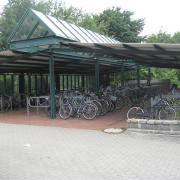 Cycle parking at Preetz station