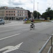A Busy Urban Junction in Germany