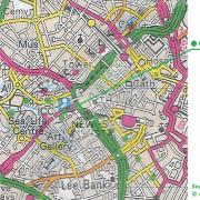 OS Map Showing NCN5 at Broad Street