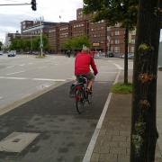 Segregated cycle path  in Kiel