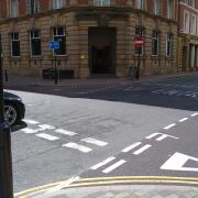 Grey Friars junction with Friar Lane