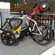 Cycle parking at Bikefest was an issue
