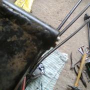 Hinge pin in position