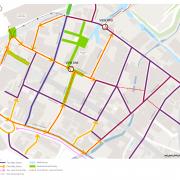 Map showing the proposed changes to streets in Digbeth in the active travel consultation in June 2024.