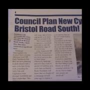 Sambrook newsletter article on A38 cycleway extension