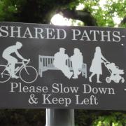 Shared use sign