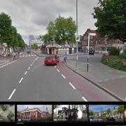 A close pass on a cycle lane in Groningen
