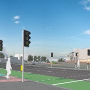 Proposed streetscape at Perry Barr