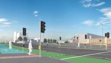 Proposed streetscape at Perry Barr